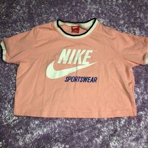 Pink Crop Nike Top
